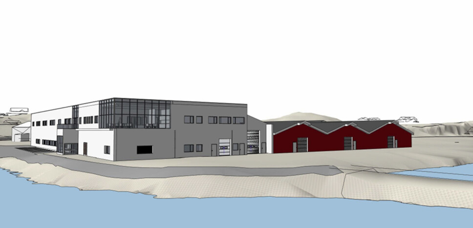 Illustrasjon av FishBase Groups anlegg på Dønna