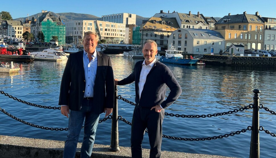 Harald Tom Nesvik og Per Helge Devold fra styret i GATH.