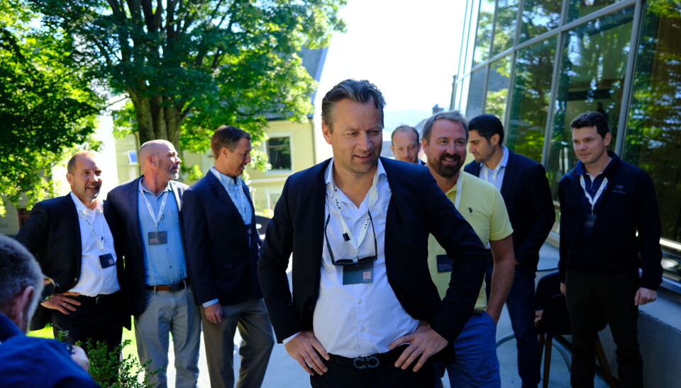 Atlantic Sapphire-sjef Johan Andreassen under Gath-konferansen i Ålesund.