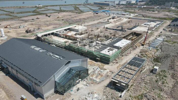 Nordic Aqua (Ningbo) sitt anlegg i Gaotang Kina er under oppbygging. Her er status den 6. september 2022.