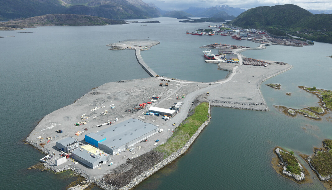 Området på Fjord Base vest hvor anlegget nå er i gang, og selskapet har ambisiøse fremtidsplaner.