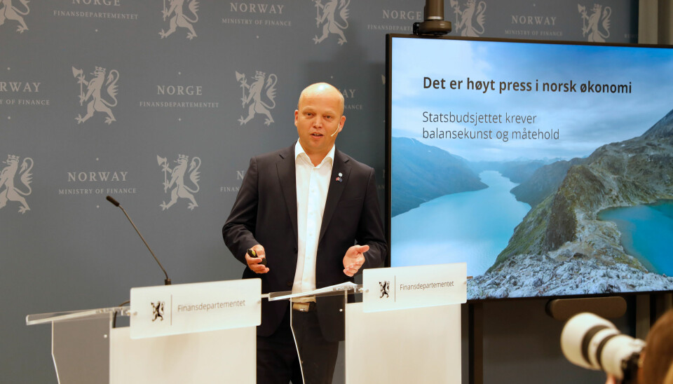 Finansminister Trygve Slagsvold Vedum (SP) håper på et bredt forlik i Stortinget for forslaget om grunnrenteskatt.