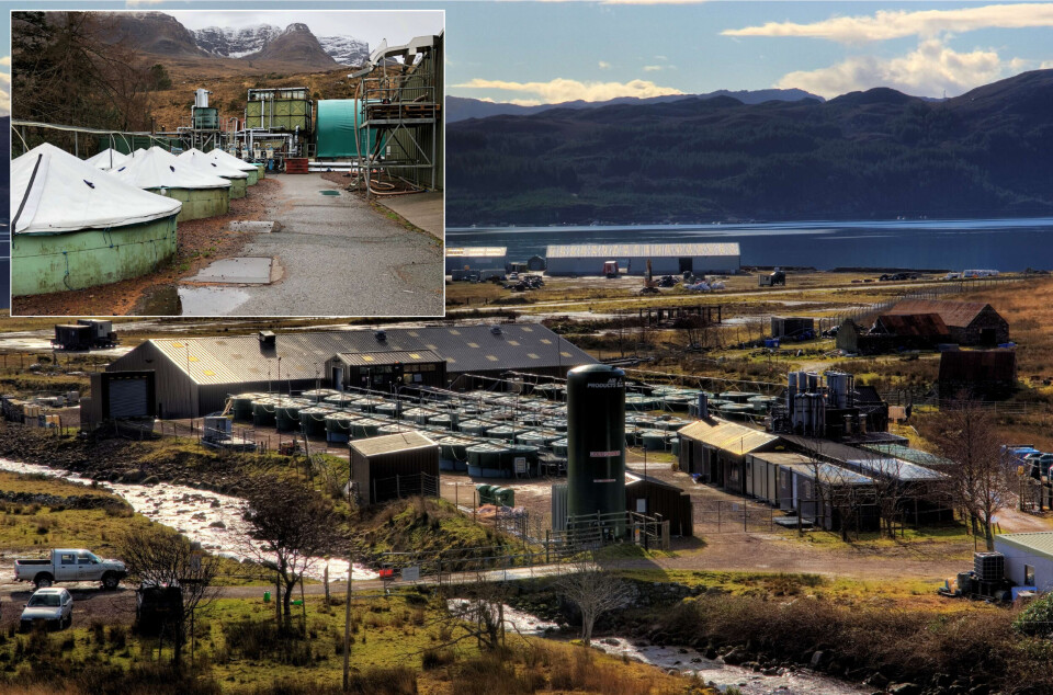 Applecross-anlegget i Skottland før utvidelsen. Applecross-anlegget i Skottland før utvidelsen.