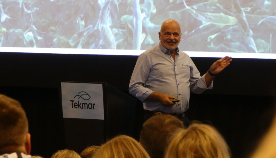 Aksjonær og styremedlen Roy Pettersen under Tekmar-konferansen. Aksjonær og styremedlen Roy Pettersen under Tekmar-konferansen.