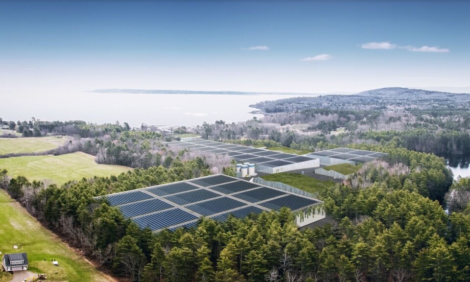 Nordic Aquafarms planlagte anlegg i Balfast, Maine, USA. Nordic Aquafarms planlagte anlegg i Balfast, Maine, USA.