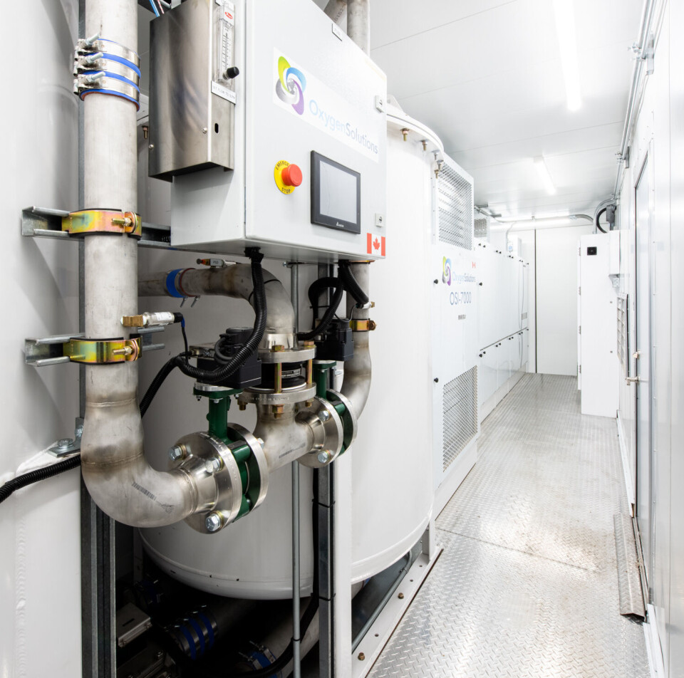 Illustrasjon av den nye oksygengenerator-løsningen.
