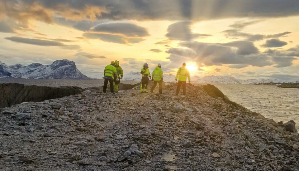 Foto fra Gigante Salmon sitt kommende anlegg. Foto fra Gigante Salmon sitt kommende anlegg.