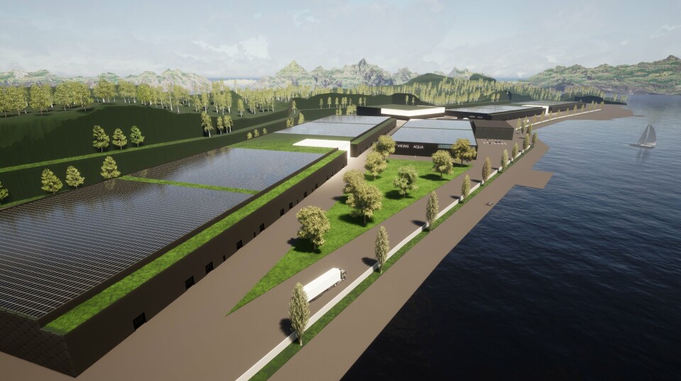 Slik skal anlegget til Viking Aqua i Gulen bli.