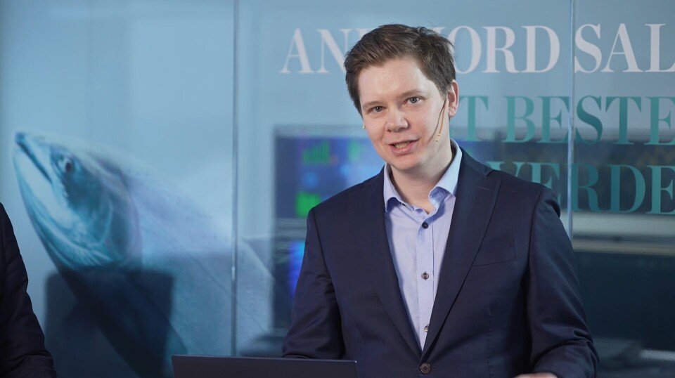CEO i Andfjord Salmon Martin Rasmussen er glad for at finansiering for utbygging av 40 000 tonn på Kvalnes er sikret. CEO i Andfjord Salmon Martin Rasmussen er glad for at finansiering for utbygging av 40 000 tonn på Kvalnes er sikret.