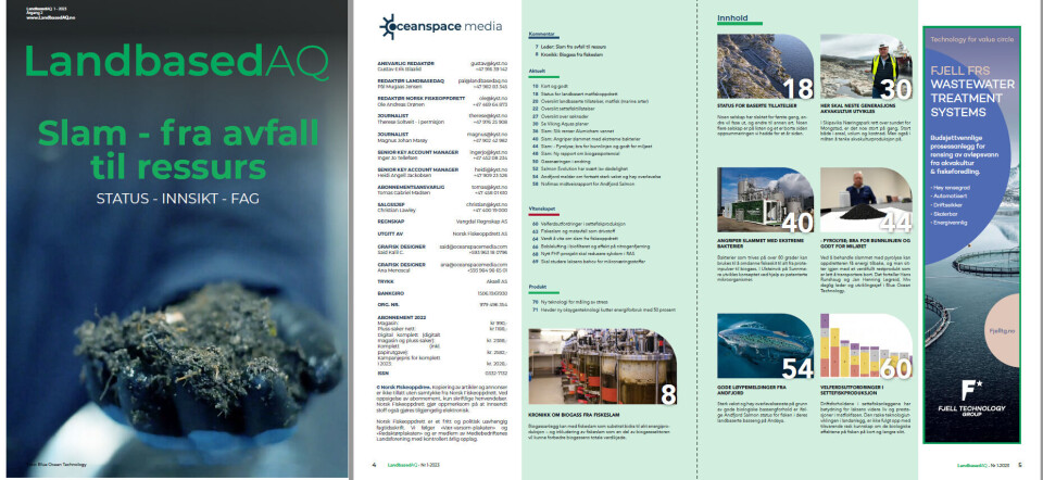 Ny utgave av LandbasedAQ: Slam - fra avfall til ressurs