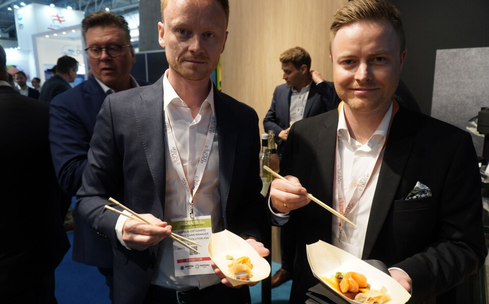 Marius Østgaard og Bertil Salen i Salmon Evolution.