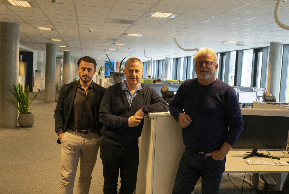 F.v.: Christian Lawley, ny daglig leder; Pål Mugaas Jensen, ny ansvarlig redaktør og Gustav Erik Blaalid som er eier og skal jobbe med forretningsutvikling av selskapet.