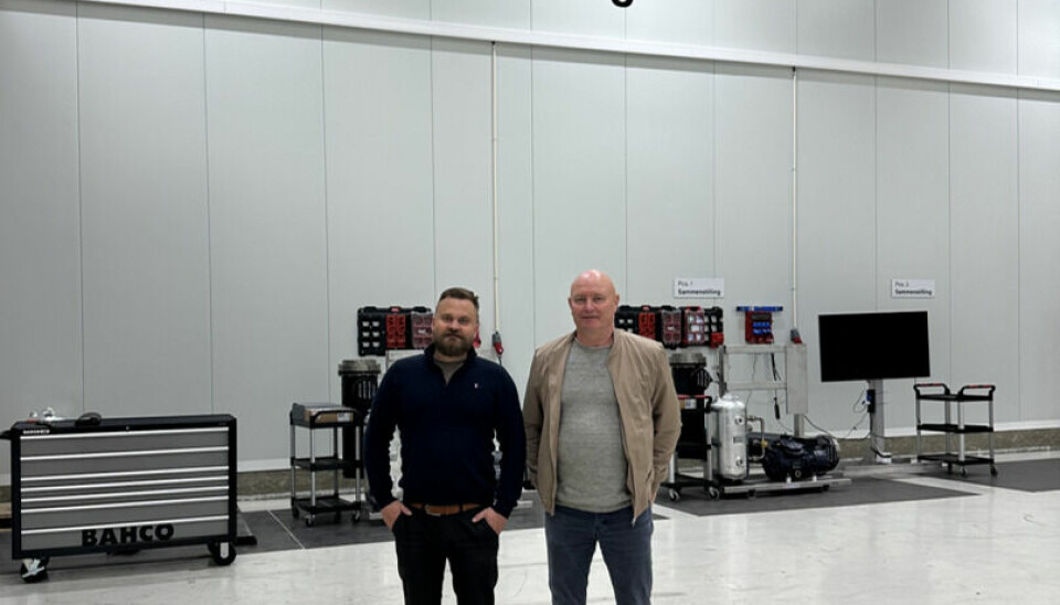 Proff Kulde ved daglig leder Mathias Ingebrigtsen (til venstre) har kjøpt opp selskapet Paulsen Sveiseservice, som ledes av daglig leder Jostein Paulsen (til høyre).