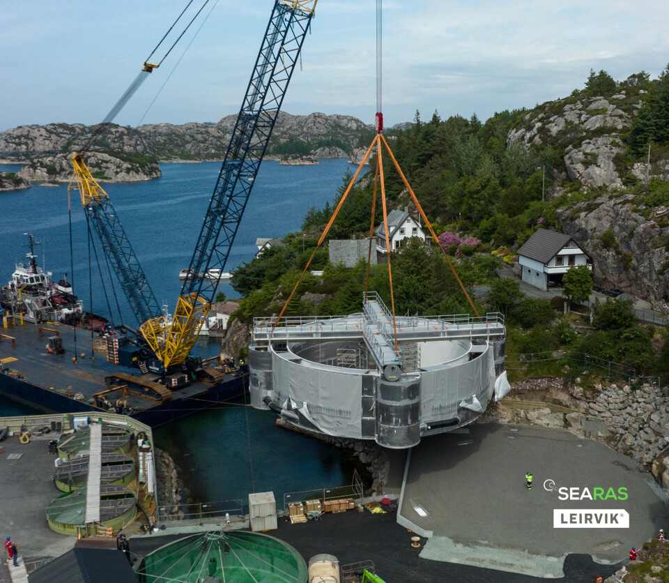 Her blir optiRAS-systemet installert på Bremnes Seashore lokaliteten 'Skålevik' på Bømlo.