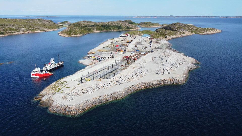 Byggerarbeider på Indre Rossøy Byggerarbeider på Indre Rossøy