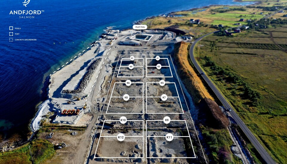 Illustrasjon av utbyggingen på Kvalnes.