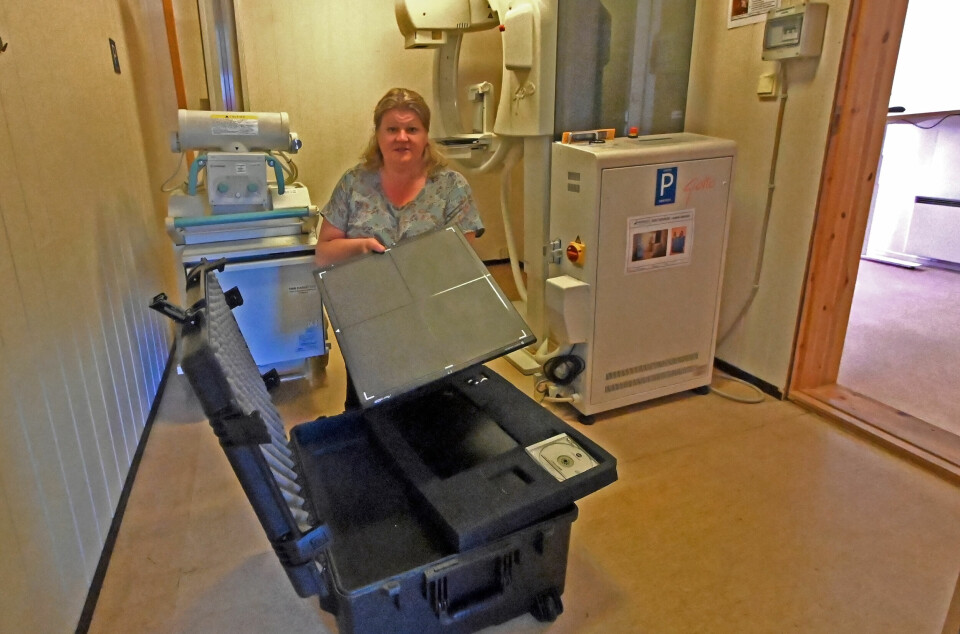 Nofima har tilpasset et eksisterende diagnoseverktøy til praktisk bruk. - Denne kofferten med røntgenutstyr kan tas til karkanten så diagnose kan kjøres der, sier Kirsti Hjelde.