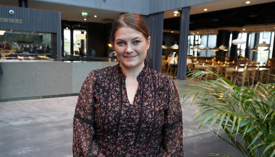 Fiskeri- og havminister Cecilie Myrseth under AquaNext-konferansen i Stavanger. Fiskeri- og havminister Cecilie Myrseth under AquaNext-konferansen i Stavanger.