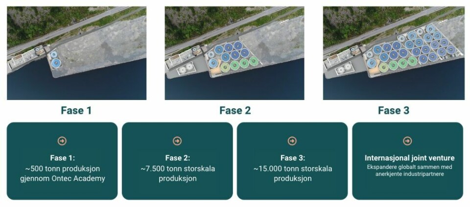 Utbyggingen av OFS Måløy skal skje i tre faser.