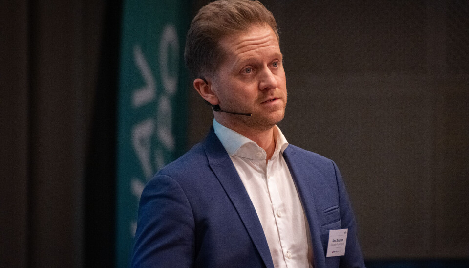 Knut Antonsen i Blue Ocean Technology, her under Aqkva-konferansen 2024.