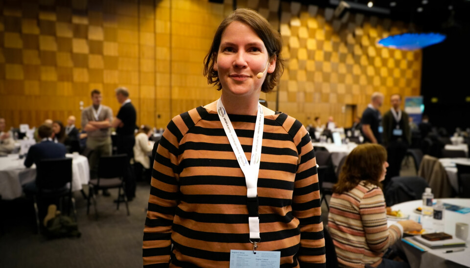 Nofima-forsker Anja Striberny under Tekset-konferansen i Trondheim.