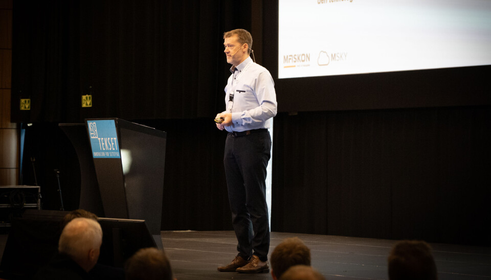 Jon Egil Hammeren, utviklingsleder i Maskon, under Tekset-konferansen i Trondheim.