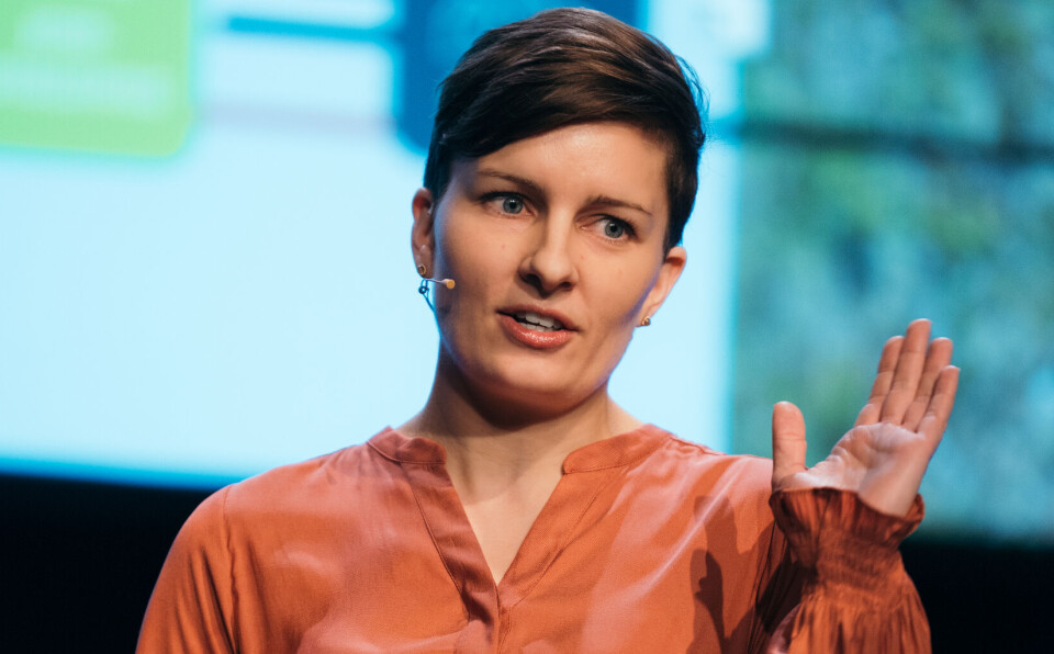 Siri Stenersen Lohne i Bolaks deltok på OneOcean konferansen til DNB. Der snakket hun om sirkulære muligheter for fiskeslam.