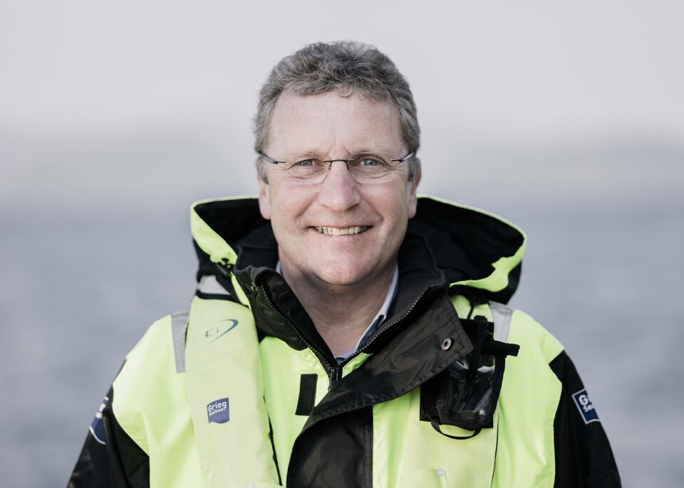 Andreas Kvame, konsernsjef i Grieg Seafood og styreleder i nyopprettede Årdal Aqua. Foto: Tommy Ellingsen