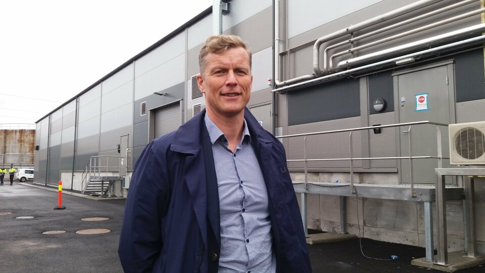 Konsernleder Bernt-Olav Røttingsnes i Nordic Aquafarms håper de kan starte opp produksjon av yellowtail kingfish fra 2023. Foto: Harrieth Lundberg Konsernleder Bernt-Olav Røttingsnes i Nordic Aquafarms håper de kan starte opp produksjon av yellowtail kingfish fra 2023. Foto: Harrieth Lundberg