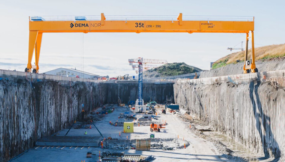 Ved begynnelsen av september sår to nye basseng nesten klare hos Andfjord Salmon på Kvalnes.