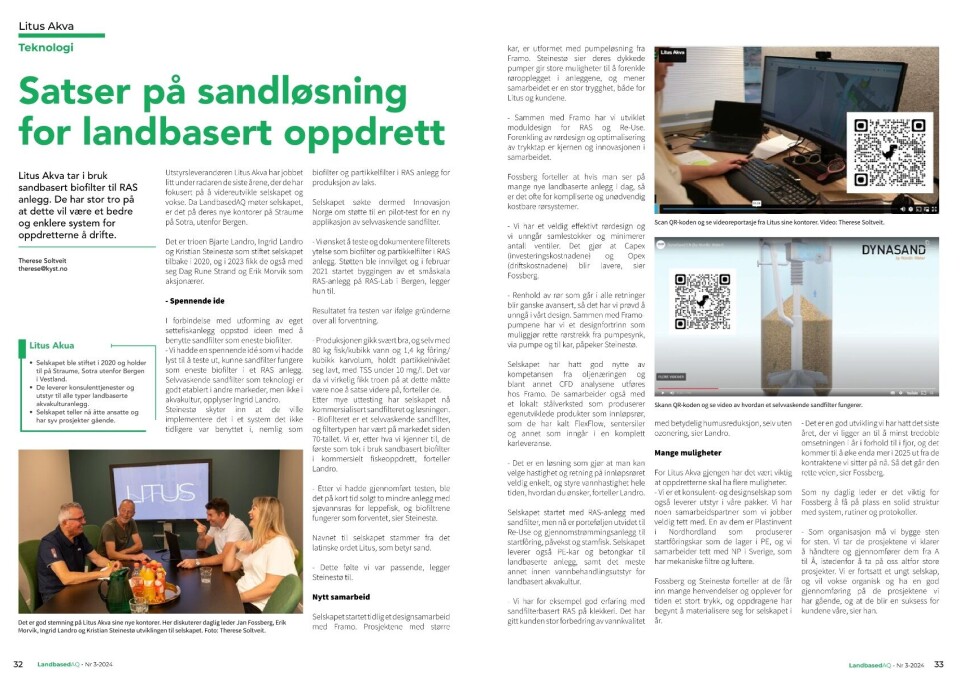 Les hele saken om Litus Akva i LandbasedAQ nummer 3.