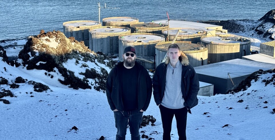 Daði Freyr D. (t.v.) og Sigurður Arnar Magnússon er nyansatte i Laxey.