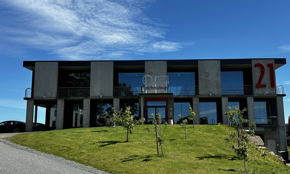 Pure Salmon Technology sitt hovedkontor ligger i Hangarveien i Sandefjord.
