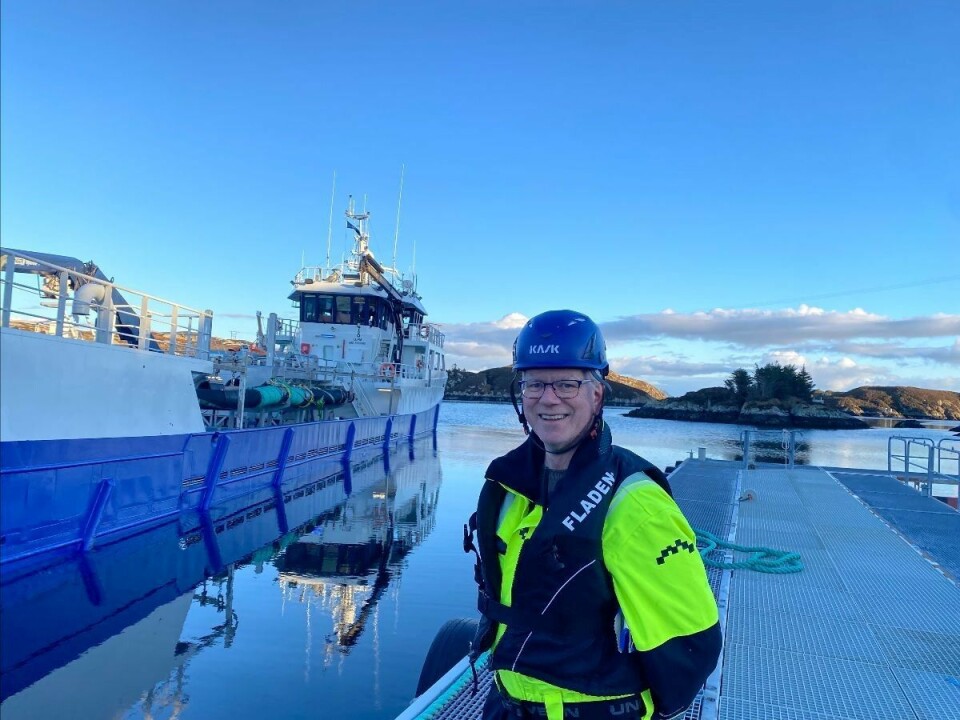 Produksjonsleder Steinar H. Midtbø, som har planlagt og koordinert både levering til Bolaks og mottak av ny fisk fra Sævareid.
