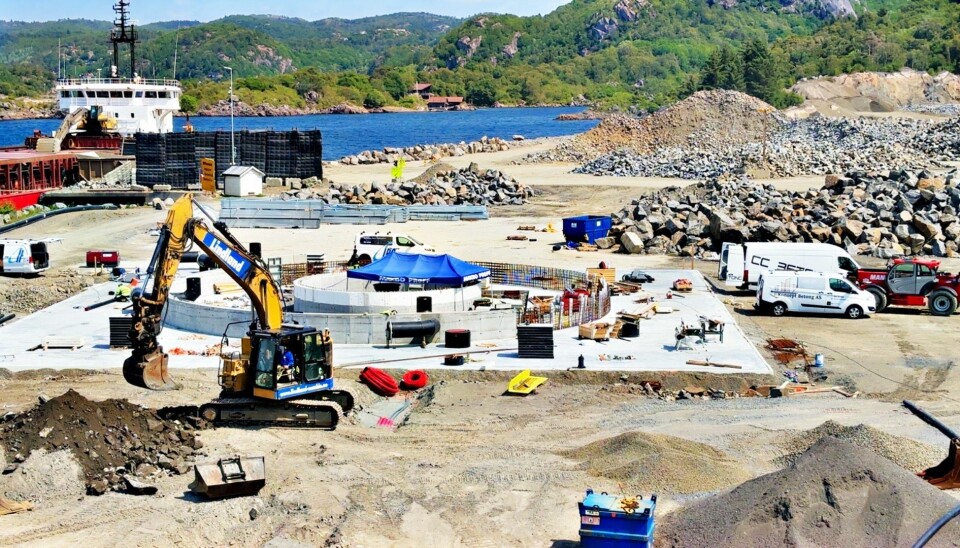 Arbeidet er godt i gang hos Ecofishcircle i Lyngdal.