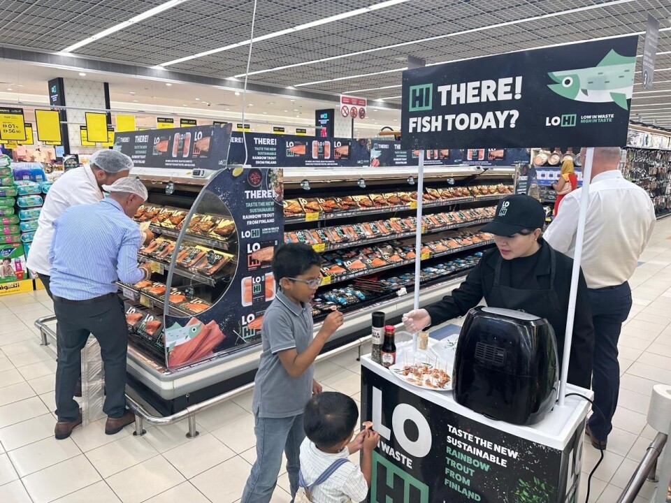 Finnforel lanserer sitt eget brand som skal selges i supermarkedkjeder i i Dubai