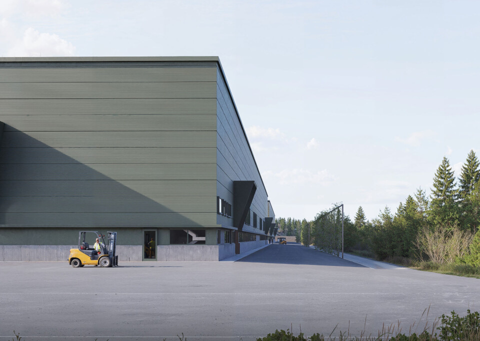 Utsnitt fra tegningene til fabrikken.