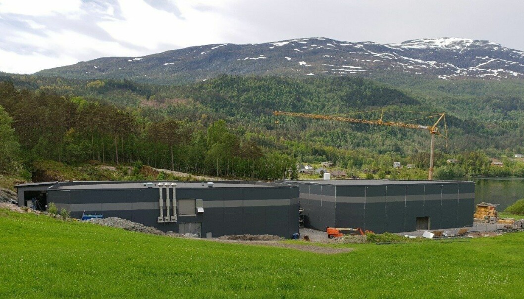 Hardingsmolt sitt settefiskanlegg i Tørvikbygd i Hordaland. Foto: Hardingsmolt.