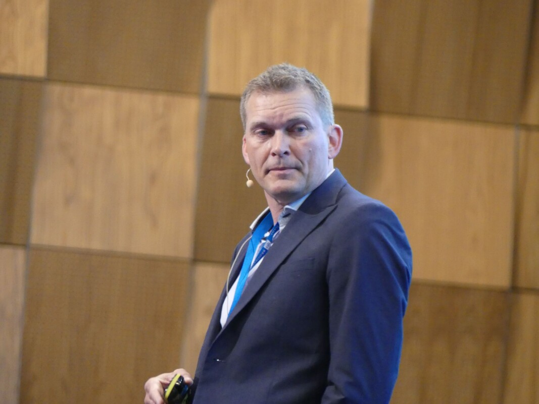 Lars Rohold, salgssjef landbasert i Akva group under Tekset-konferansen i Trondheim. Foto: Ole Andreas Drønen Lars Rohold, salgssjef landbasert i Akva group under Tekset-konferansen i Trondheim. Foto: Ole Andreas Drønen