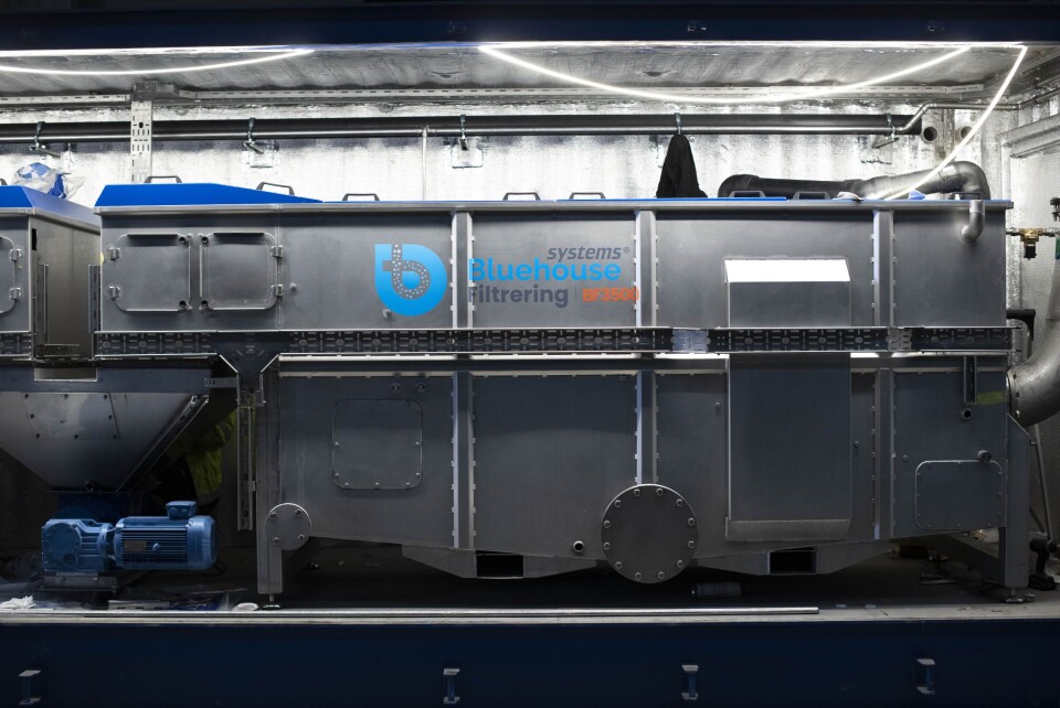 Slamanlegget skal snart i drift hos Salmon Evolution. Foto: Blue Ocean Technology Slamanlegget skal snart i drift hos Salmon Evolution. Foto: Blue Ocean Technology
