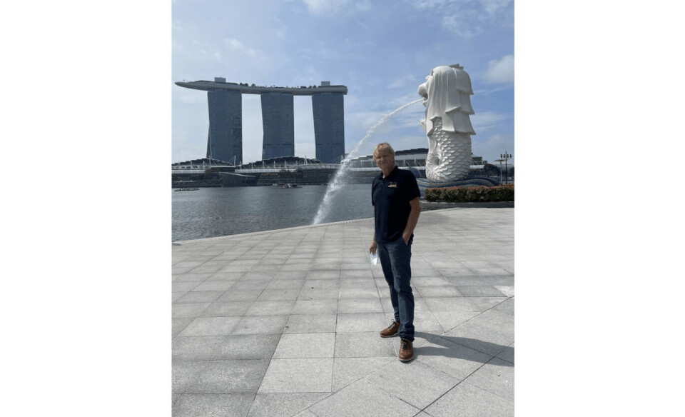 Esben Johnsen er CEO i Singapore RAS. Han mener de har store muligheter for å lykkes med sitt anlegg.  Foto: Singapore RAS