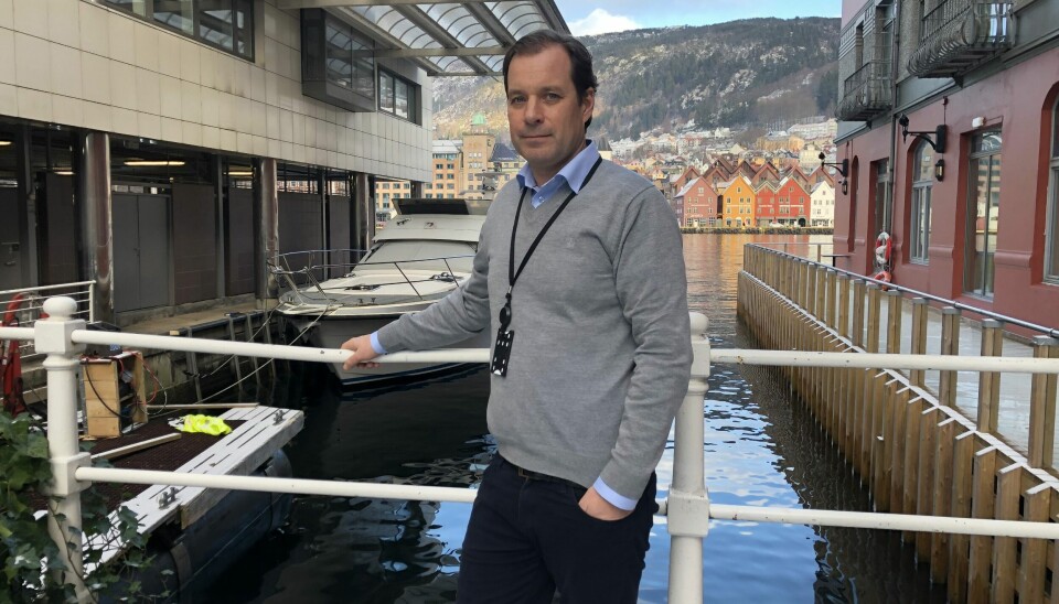 Proximar Seafood-sjef Joachim Nielsen i Bergen før han flyttet over til Japan. Foto: Ole Andreas Drønen