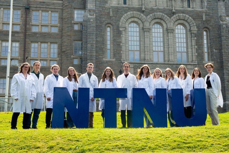 Gruppebilde av studentene fra NTNU Gløshaugen. Fra venstre: Gunvor Bjerkelund Røkke (veileder), Lisa Tietze (veidleder) , Adrian Thorsplass, Fanny Olivia Johannessen Berstad, Leik Lima-Eriksen, Victoria Nilsen Gjøvaag, Martin Eide Lien, Tina Dahlgren, Kristine Lippestad, Anine H. Olafsen, Elise Damlien, Eline Wålen Østerhaug, Andrea Stallvik. Foto: Andrea Stallvik Gruppebilde av studentene fra NTNU Gløshaugen. Fra venstre: Gunvor Bjerkelund Røkke (veileder), Lisa Tietze (veidleder) , Adrian Thorsplass, Fanny Olivia Johannessen Berstad, Leik Lima-Eriksen, Victoria Nilsen Gjøvaag, Martin Eide Lien, Tina Dahlgren, Kristine Lippestad, Anine H. Olafsen, Elise Damlien, Eline Wålen Østerhaug, Andrea Stallvik. Foto: Andrea Stallvik